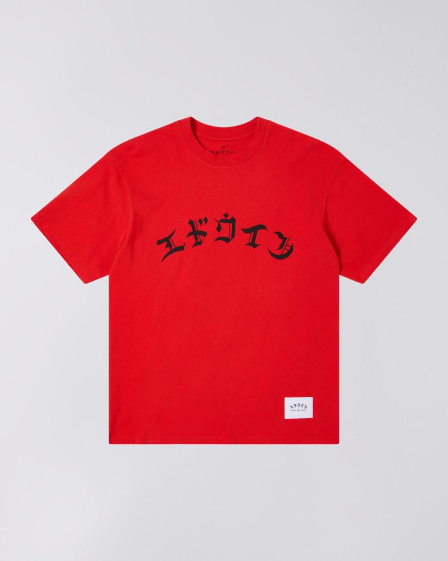 EDWIN High Life Low Levels T-Shirt Fiery Red