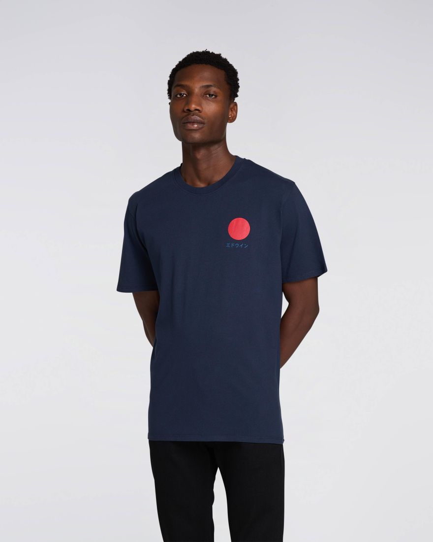 EDWIN Japanese Sun T-Shirt Navy Blazer