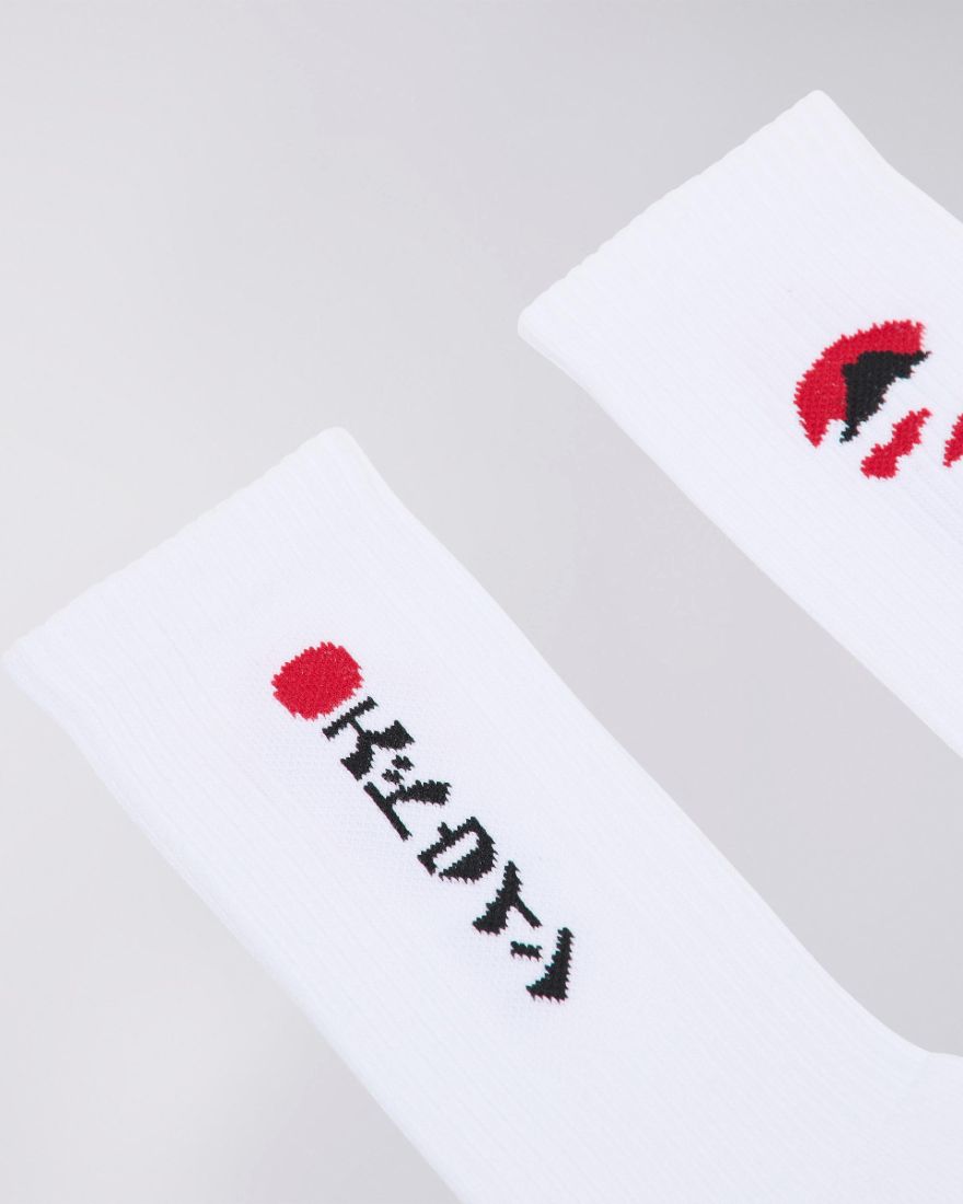EDWIN Kamifuji Socks White