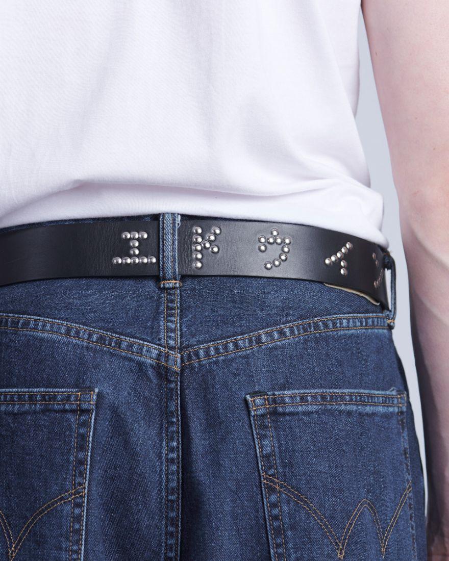 EDWIN Katakana Belt Black