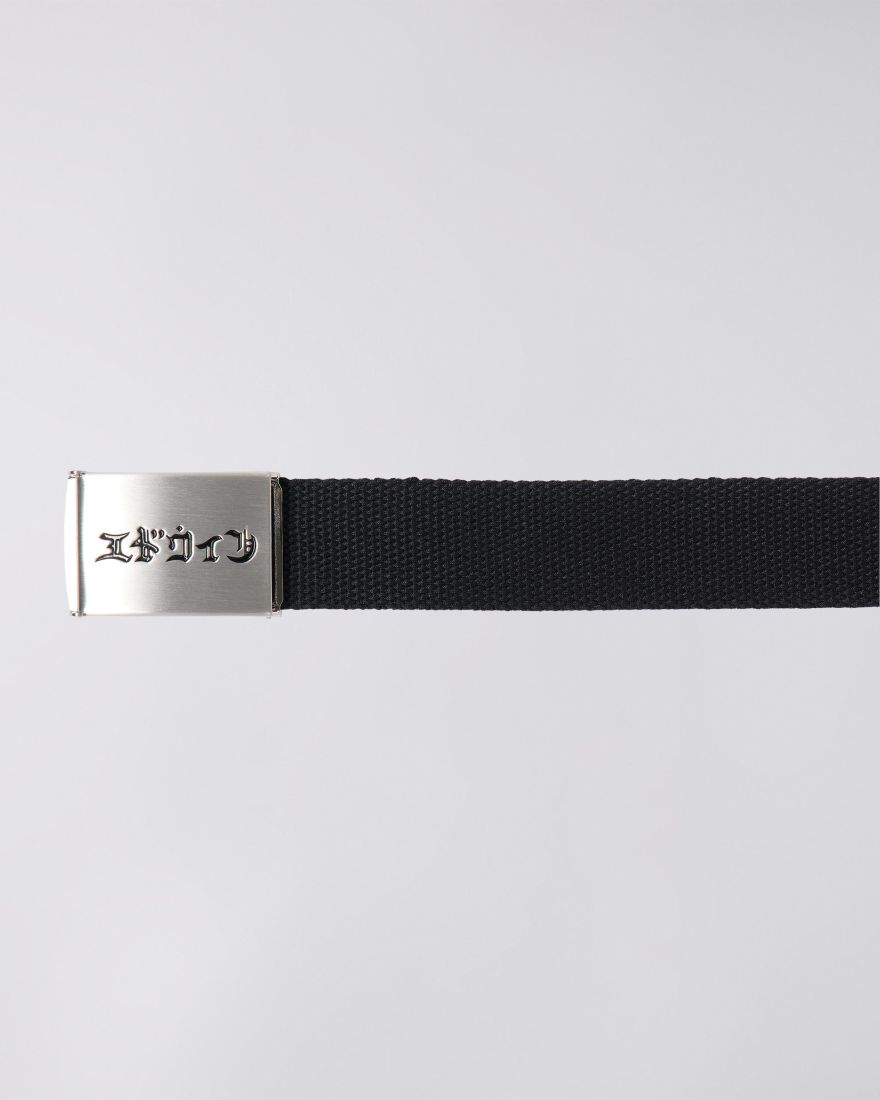 EDWIN Katakana Clip Belt Black