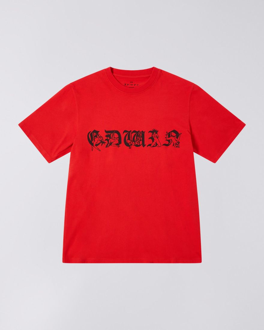 EDWIN Kinbaku-Bi II T-Shirt Fiery Red