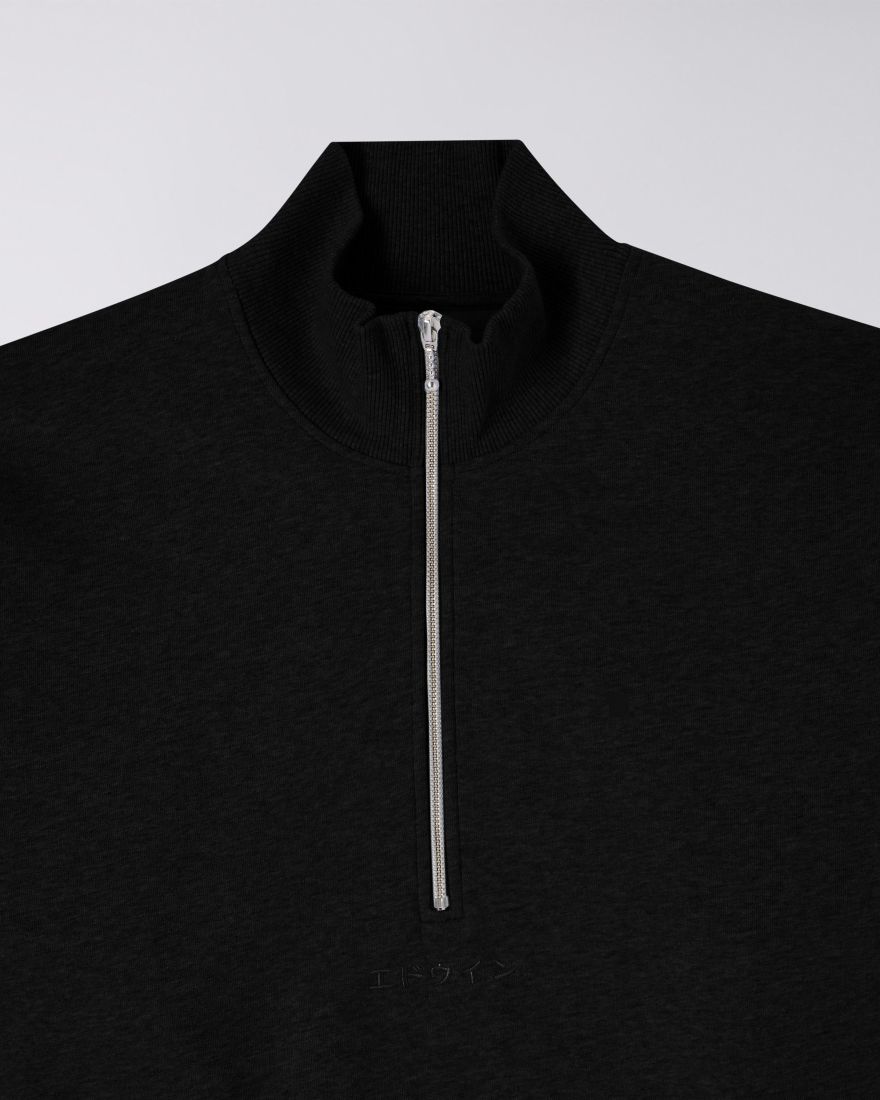 EDWIN Koji Half Zip Sweat Garment Washed