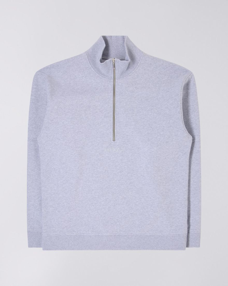 EDWIN Koji Half Zip Sweat garment washed