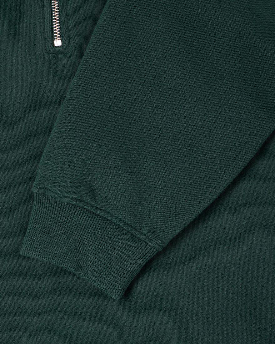 EDWIN Koji Half Zip Sweat Green Gables