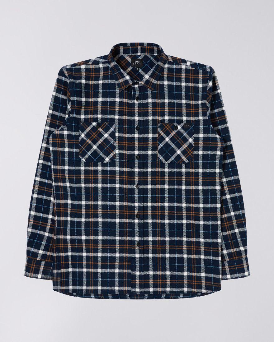 EDWIN Labour Shirt LS garment washed