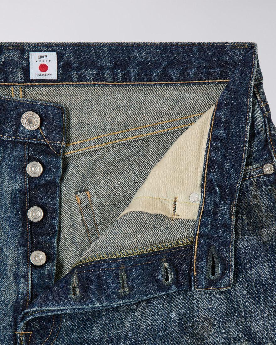 EDWIN Loose Jeans Dark Used Remake
