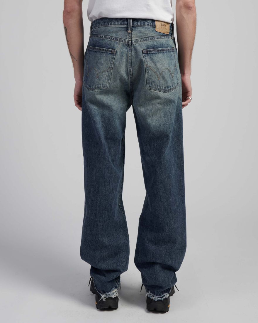 EDWIN Loose Jeans Mid Dark Used Remake