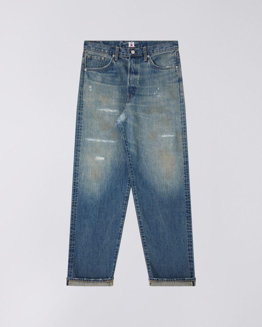 EDWIN Loose Jeans Mid Dark Used Remake