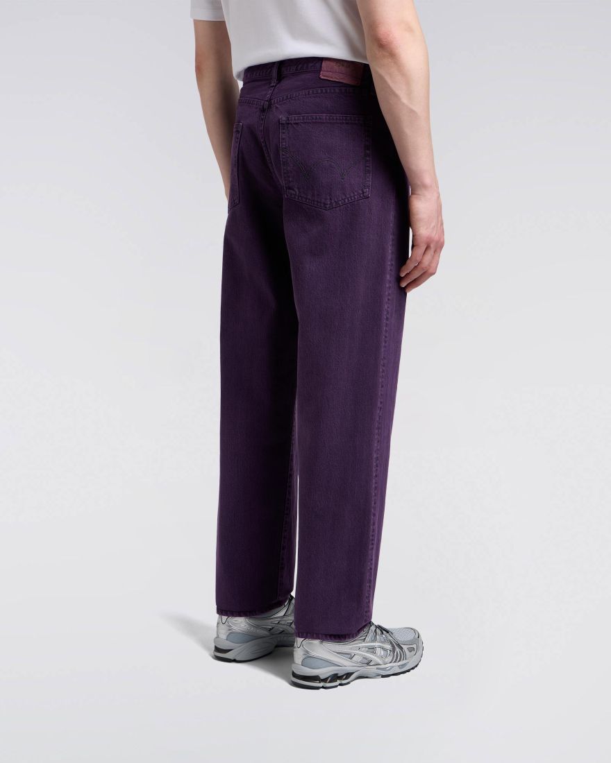 EDWIN Loose Jeans Purple Overdyed