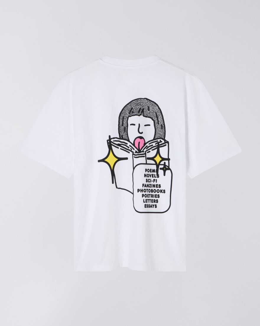 EDWIN Love In The Books T-Shirt Garment Washed