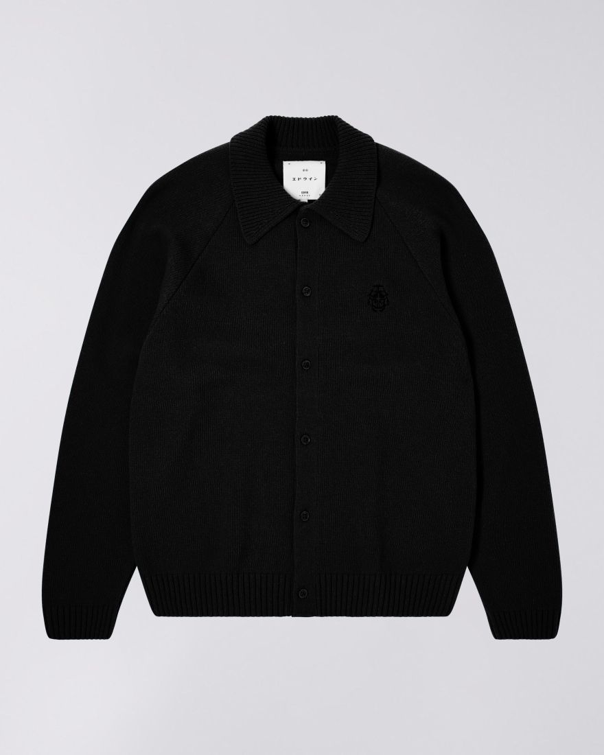 EDWIN Mars Polo Cardigan Black
