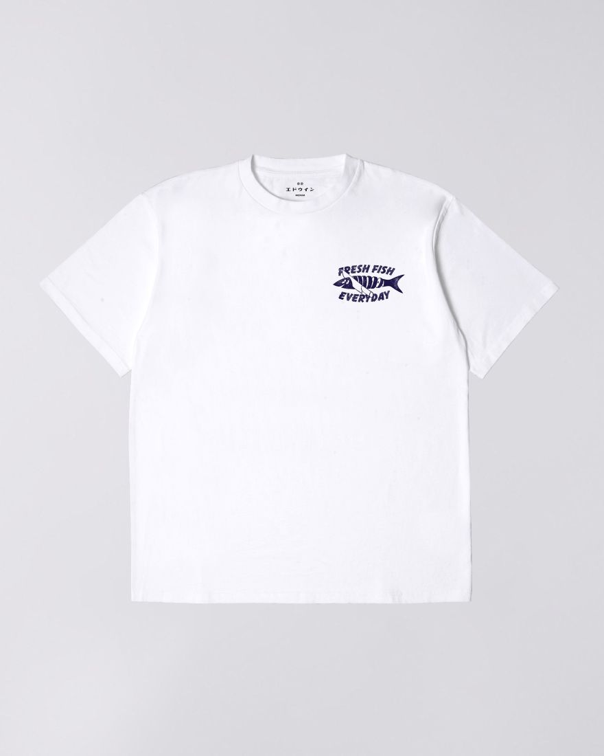 EDWIN Monsieur Sakana T-Shirt White