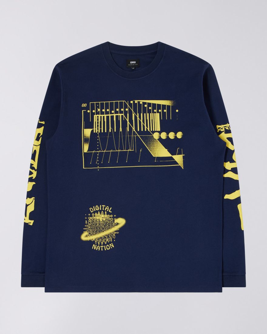 EDWIN New Paradigm T-Shirt LS garment washed