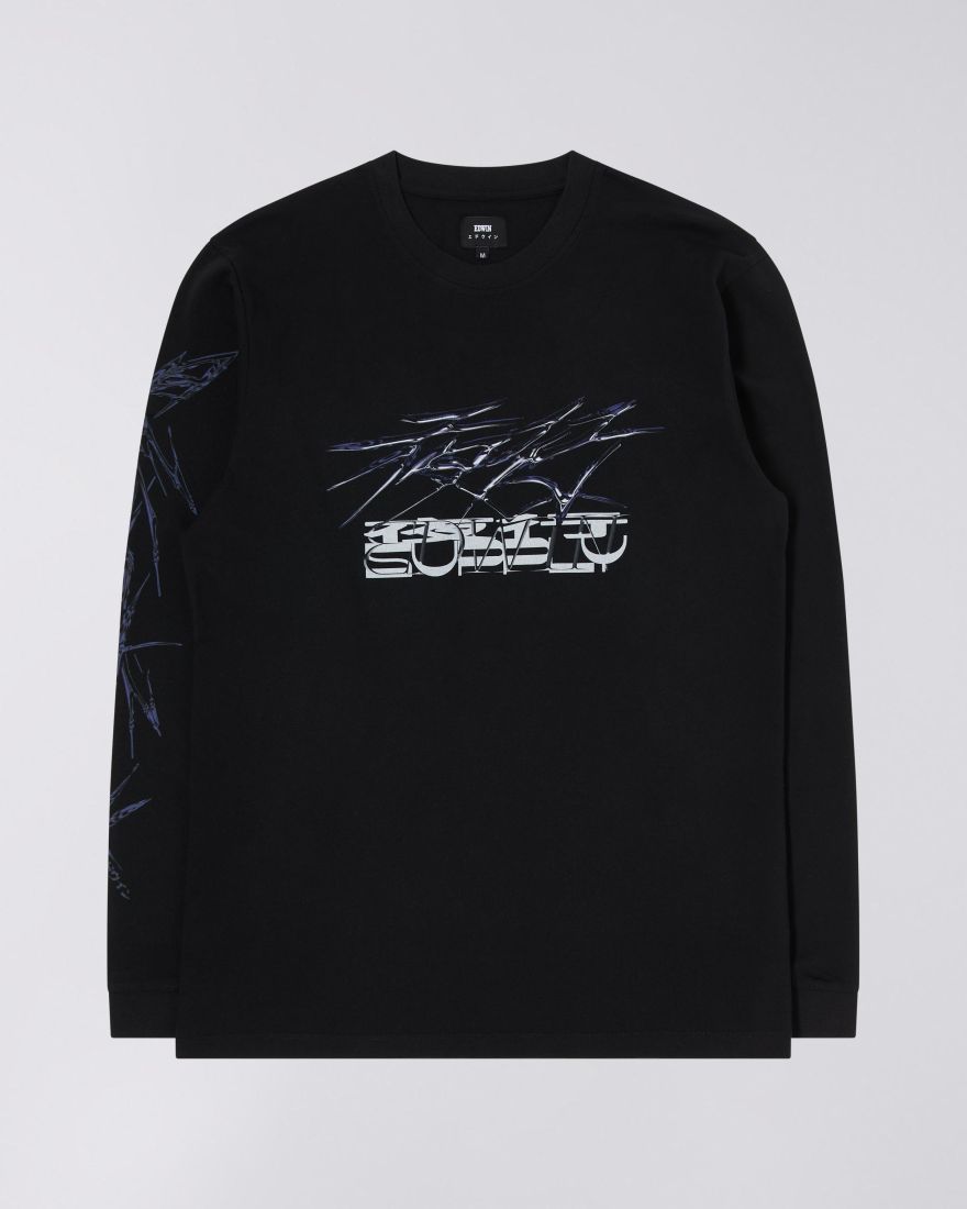 EDWIN Night Parade T-Shirt LS garment washed