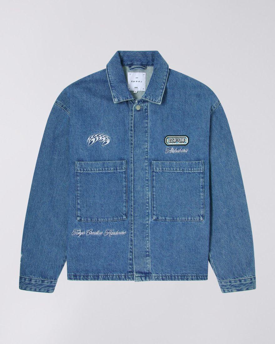 EDWIN Oshino Uniform Jacket Light Stone Washed