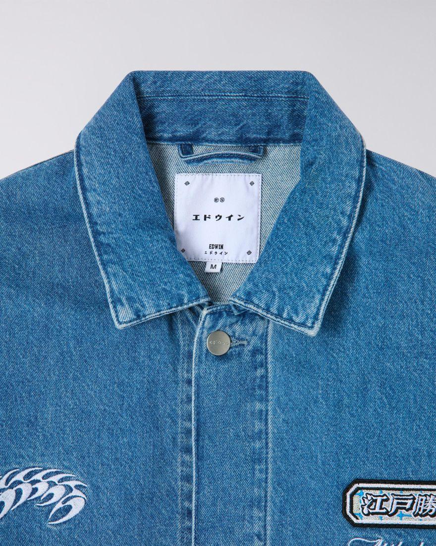EDWIN Oshino Uniform Jacket Light Stone Washed