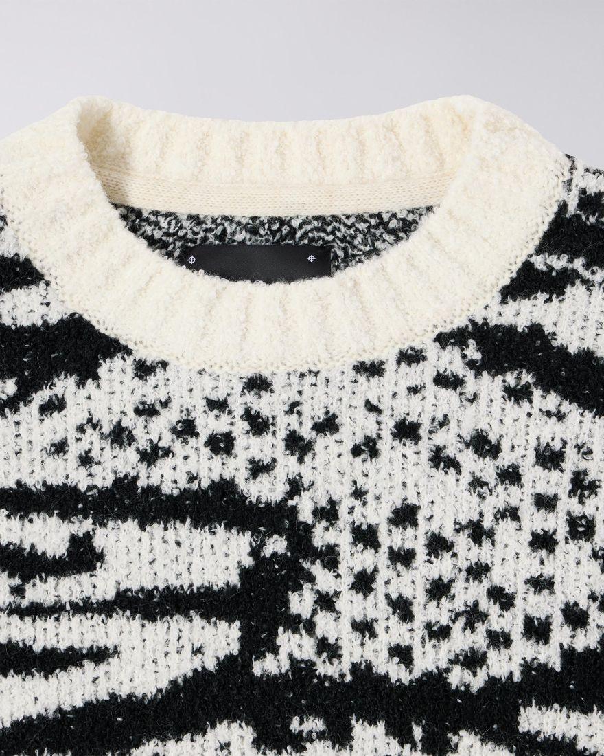 EDWIN Panku Sweater White / Black