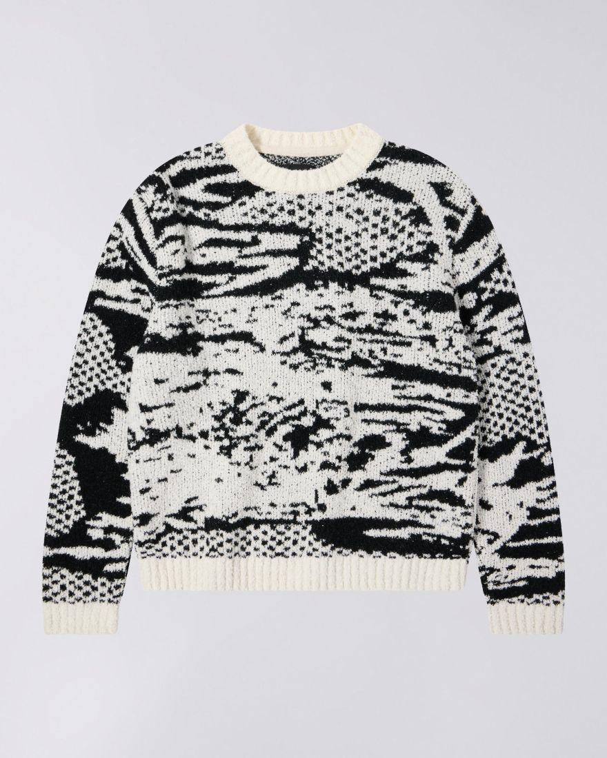 EDWIN Panku Sweater White / Black