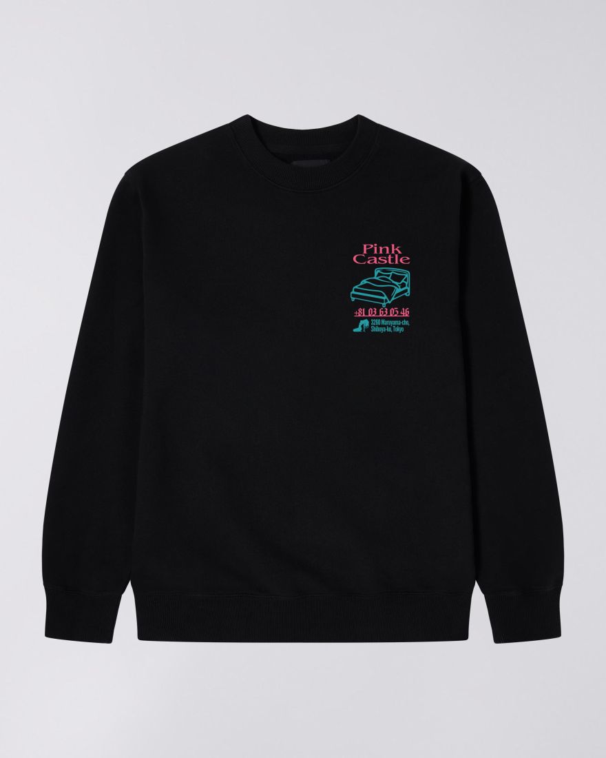 EDWIN Pink Castle Sweat Black