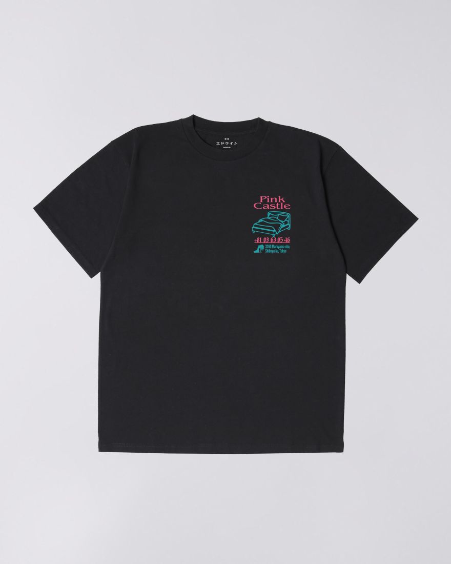 EDWIN Pink Castle T-Shirt Black