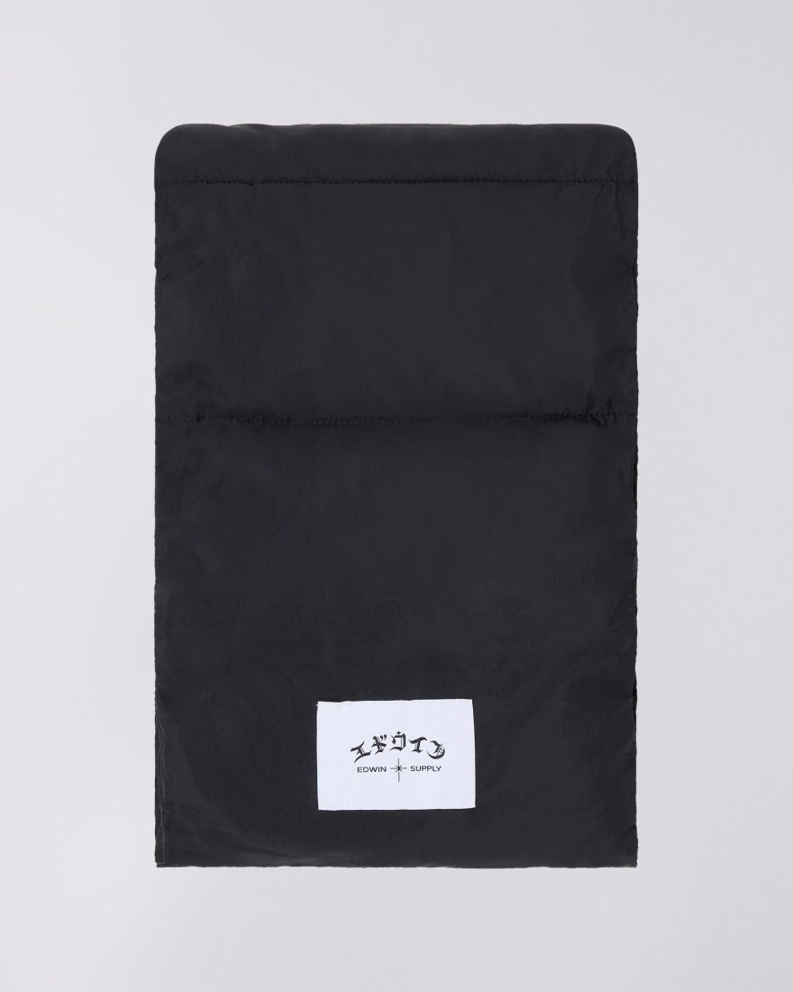 EDWIN Quilted Scarf Black