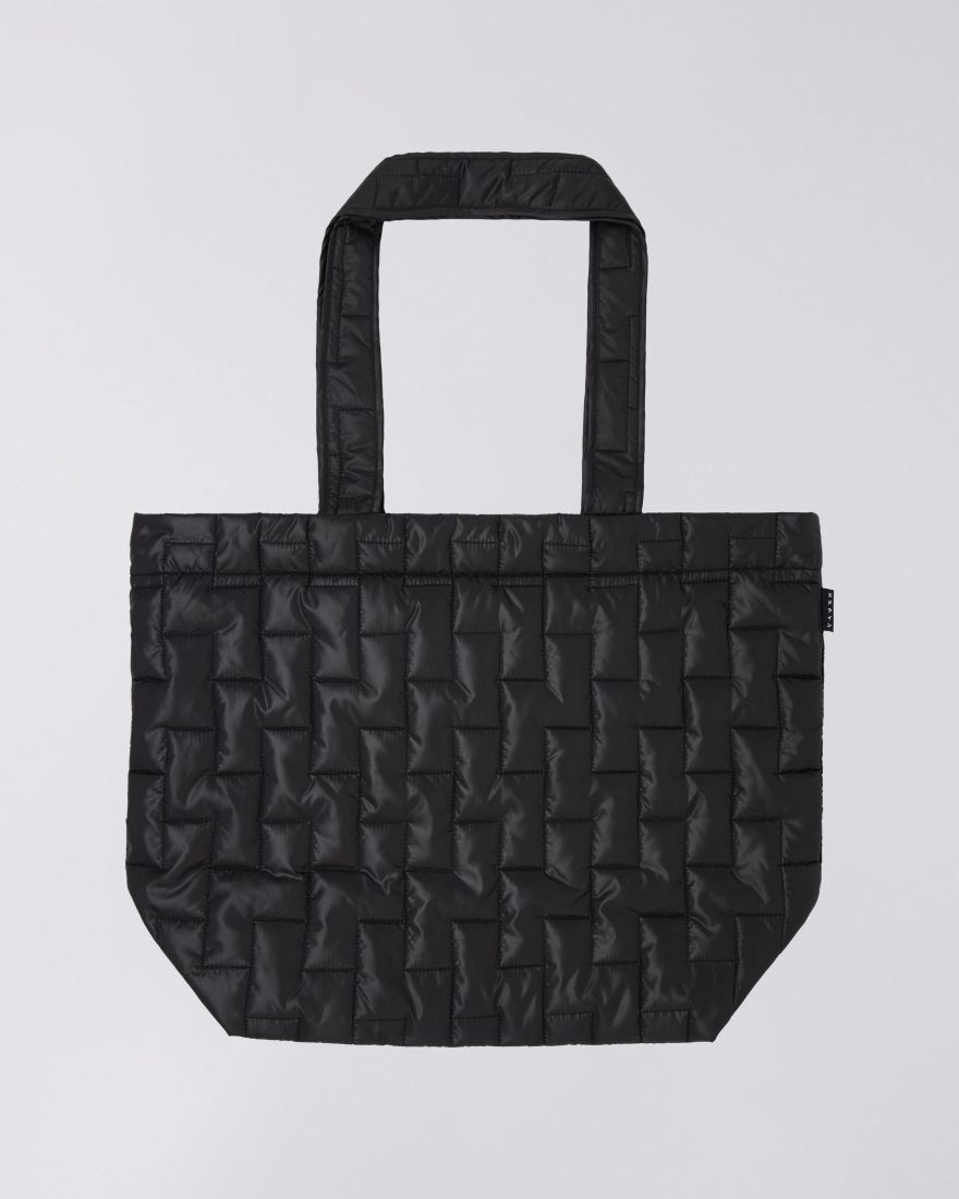 EDWIN Quilted Tote Bag Black