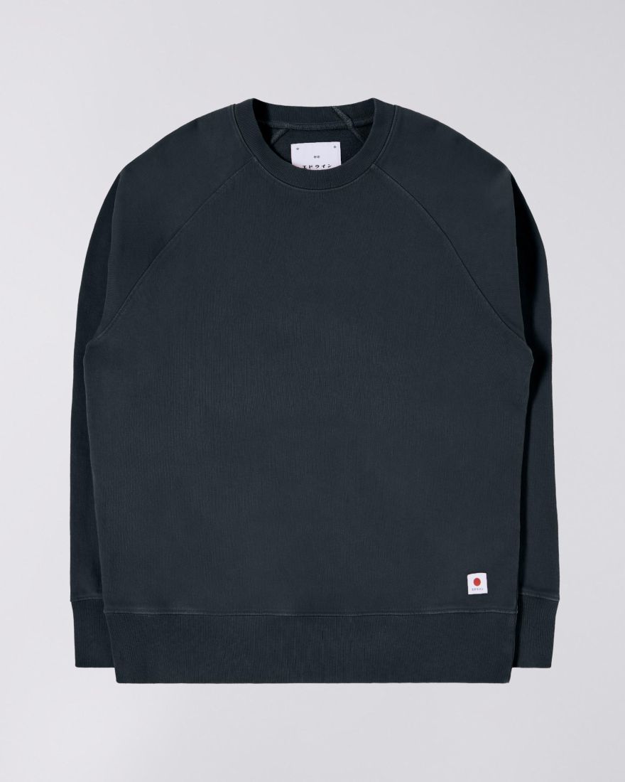 EDWIN Raglan Sleeve Crewneck gd o-strike wash