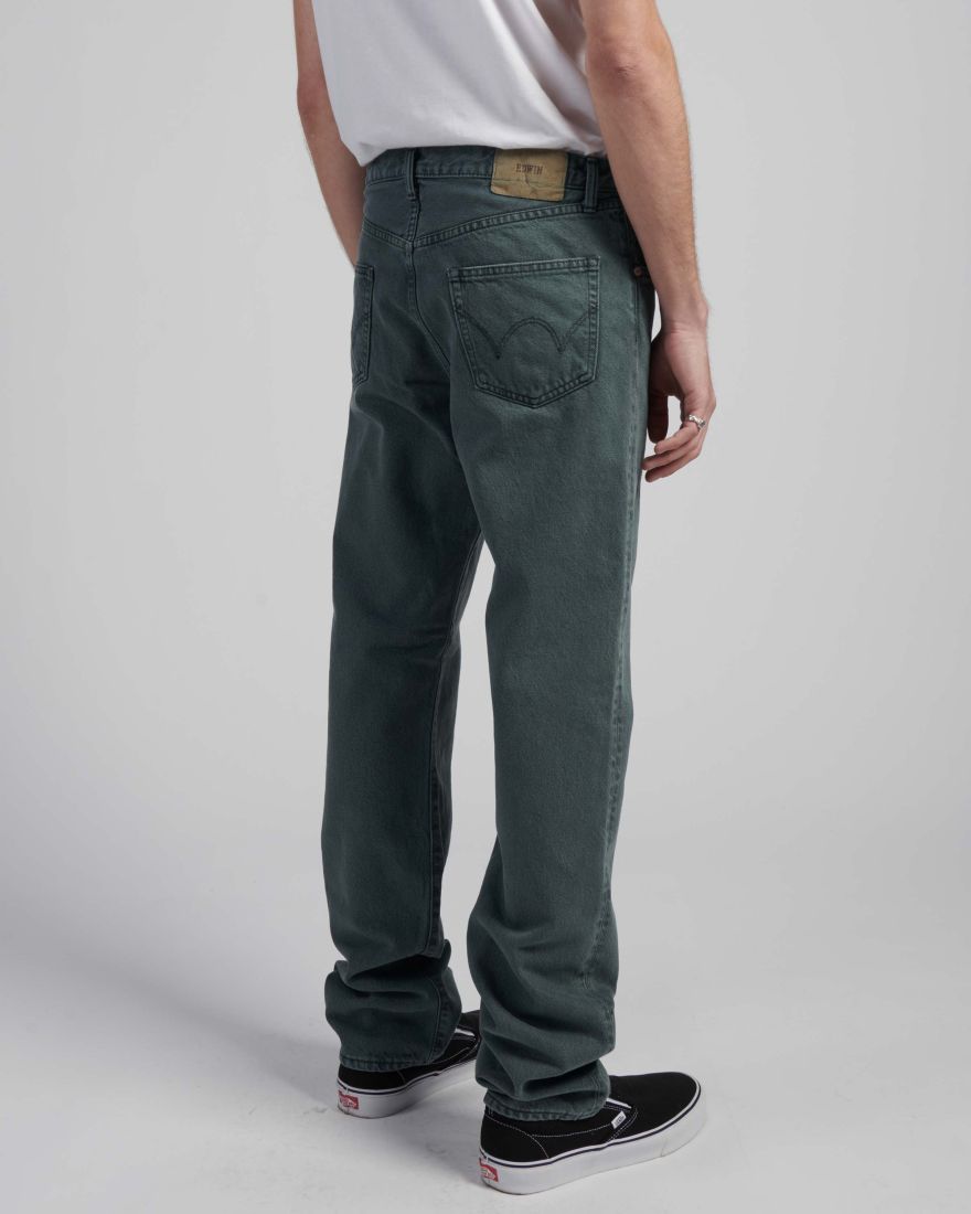 EDWIN Regular Straight Jeans Green Black