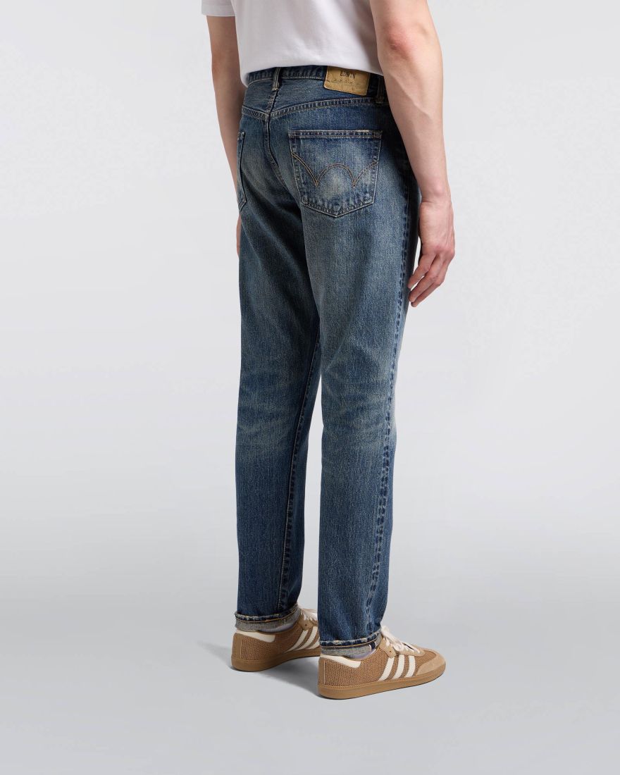 EDWIN Regular Tapered Jeans Mid Dark Used
