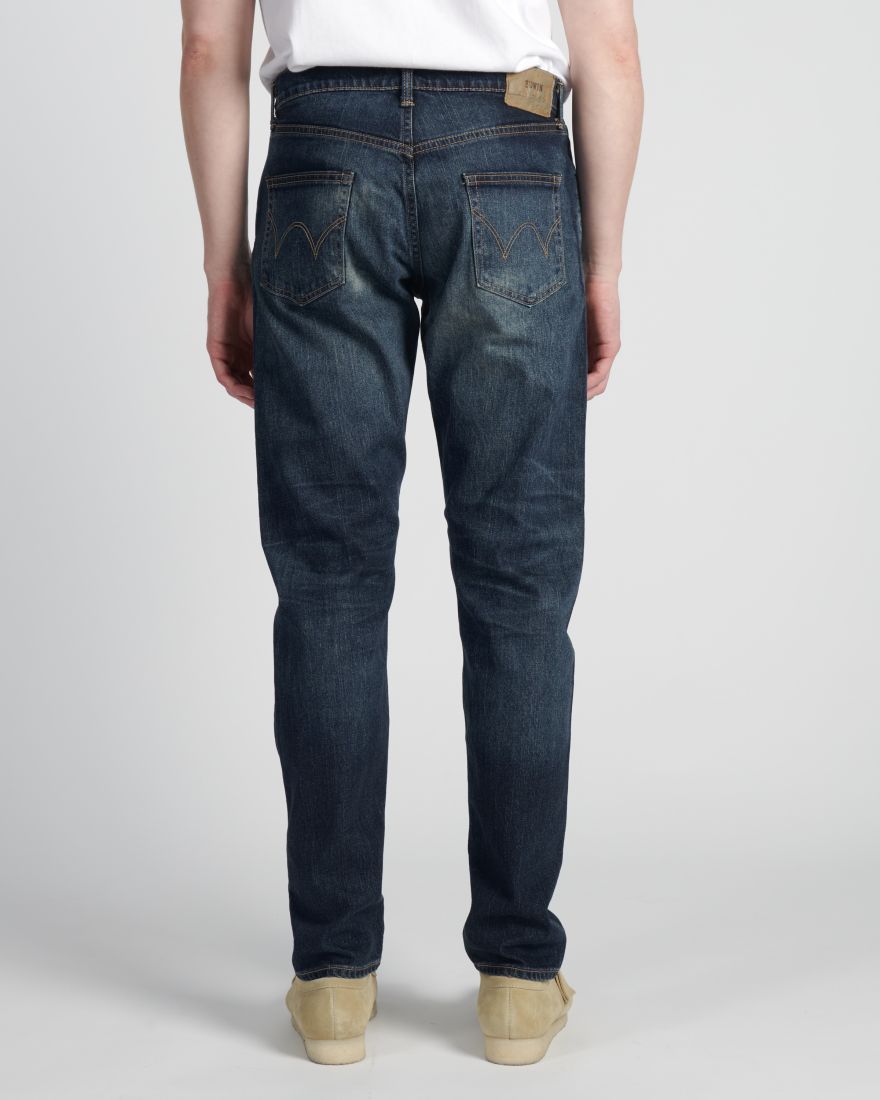 EDWIN Regular Tapered Jeans Mid Dark Used