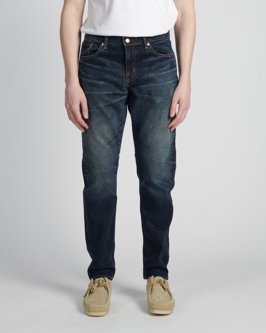 EDWIN Regular Tapered Jeans mid dark used
