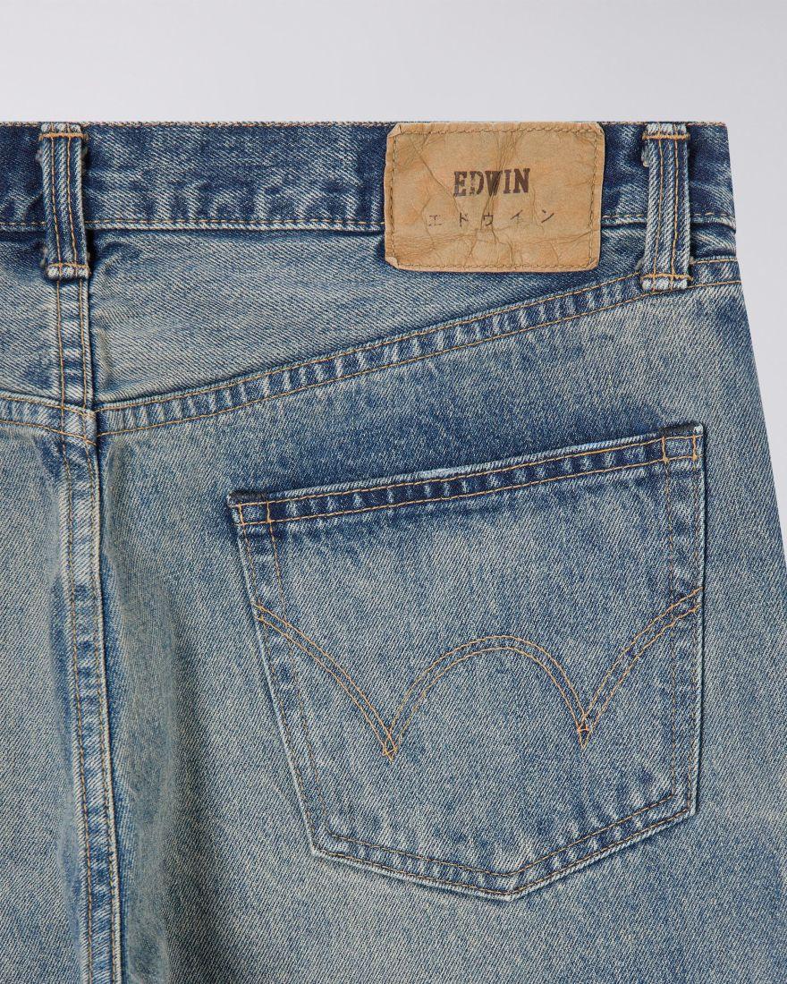 EDWIN Regular Tapered Jeans Mid Dark Used Remake