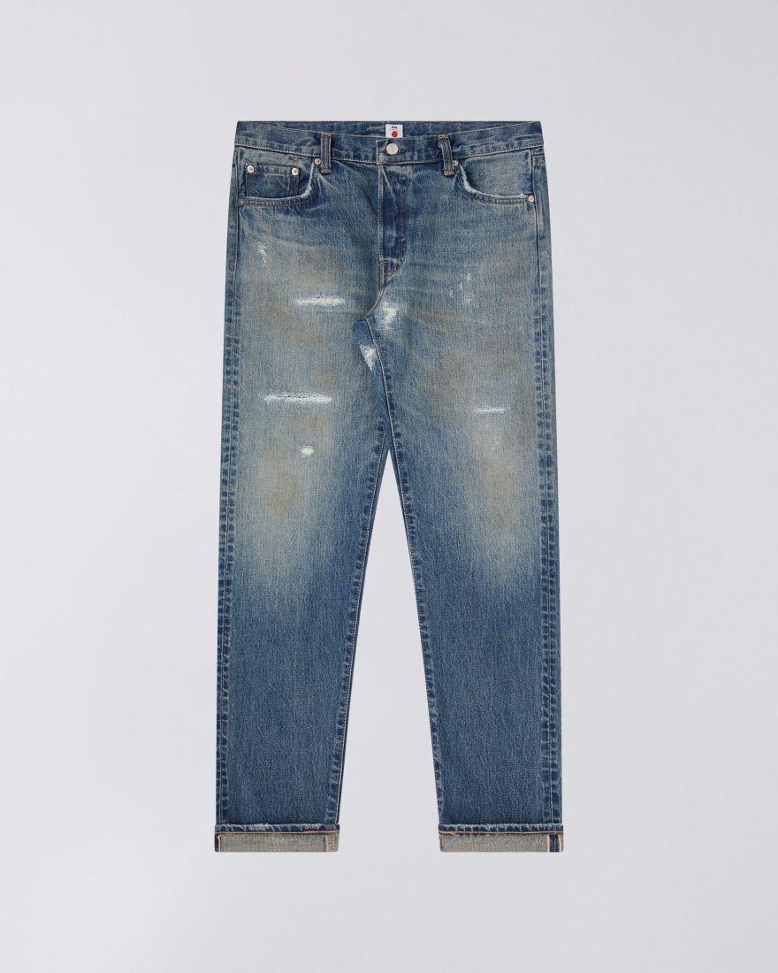 EDWIN Regular Tapered Jeans mid dark used remake