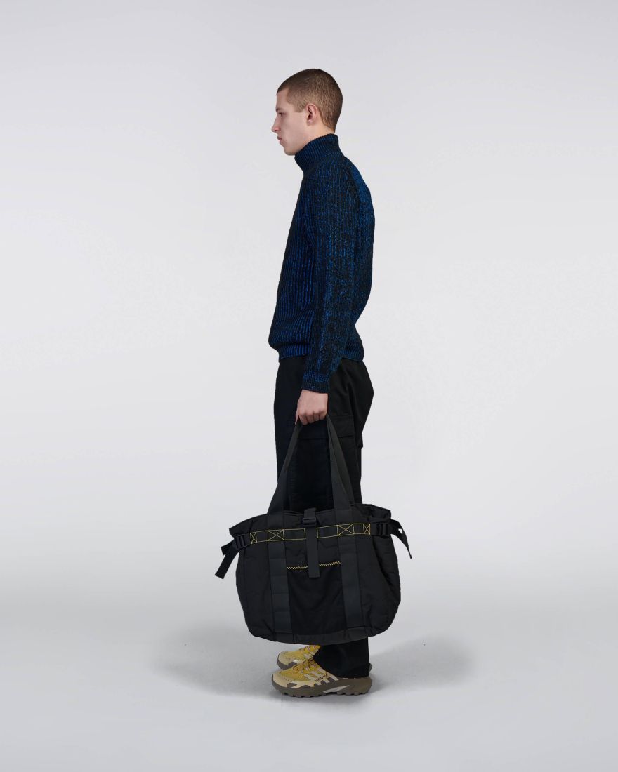 EDWIN Roni High Collar Sweater Black / Blue