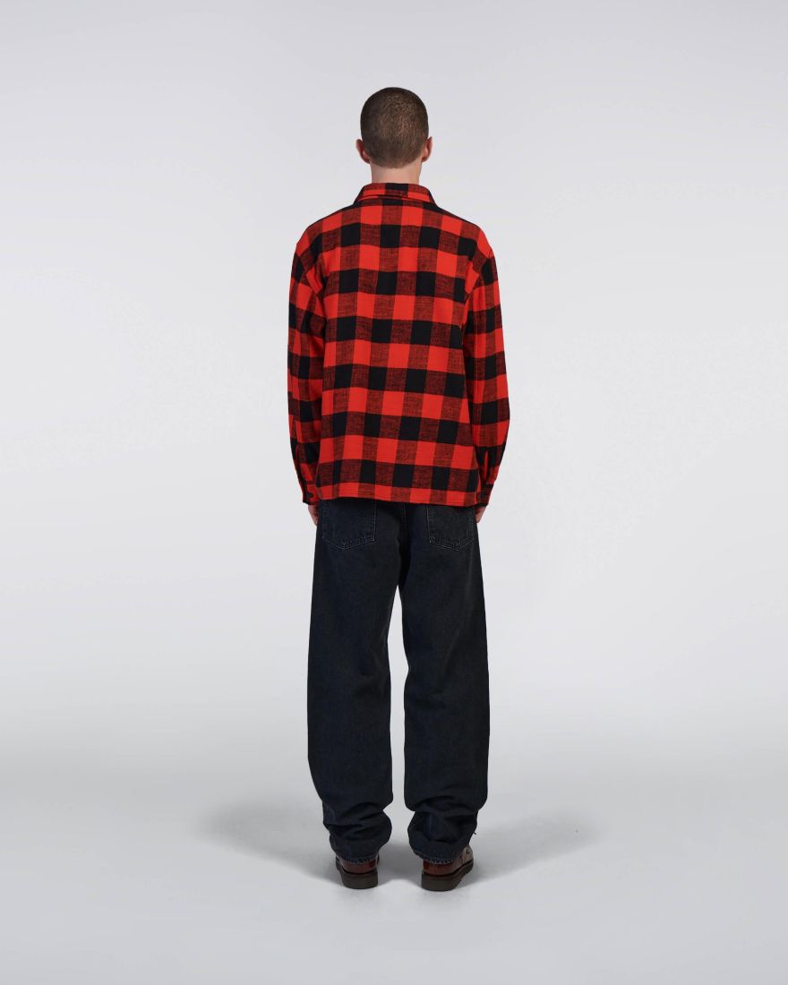 EDWIN Sebastian Shirt LS Black / Red