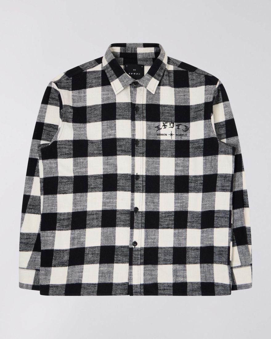 EDWIN Sebastian Shirt LS Black / White