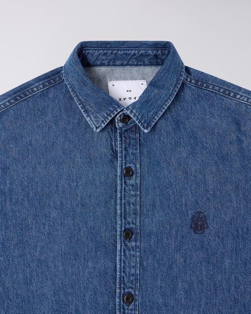 EDWIN Sebastian Shirt LS Mid Stone Wash