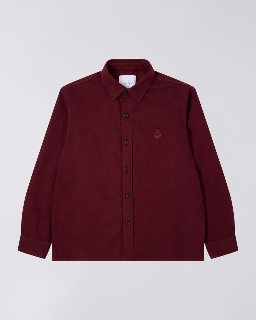 EDWIN Sebastian Shirt LS Windsor Wine