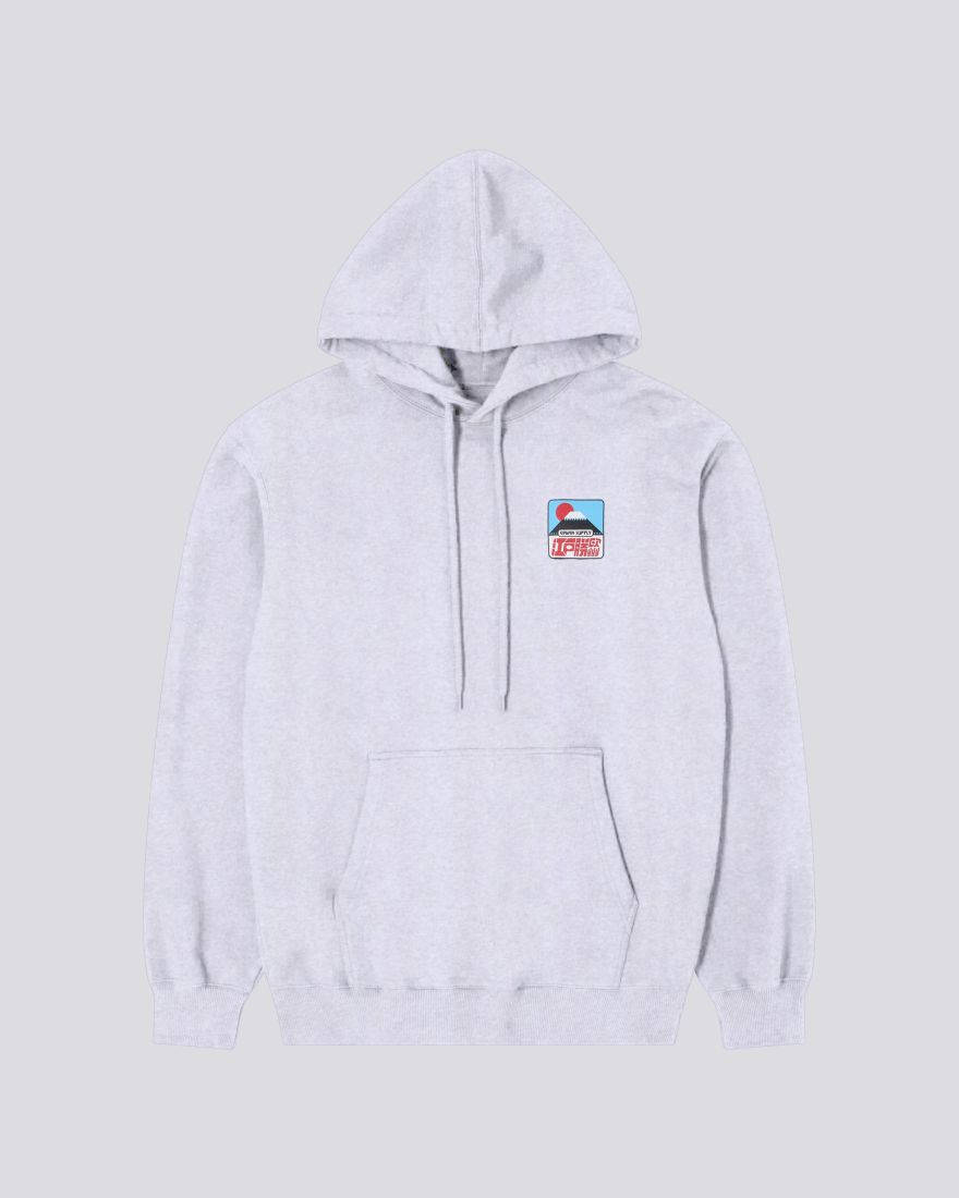 EDWIN Sunset On Fuji San Hoodie Sweat Grey Marl