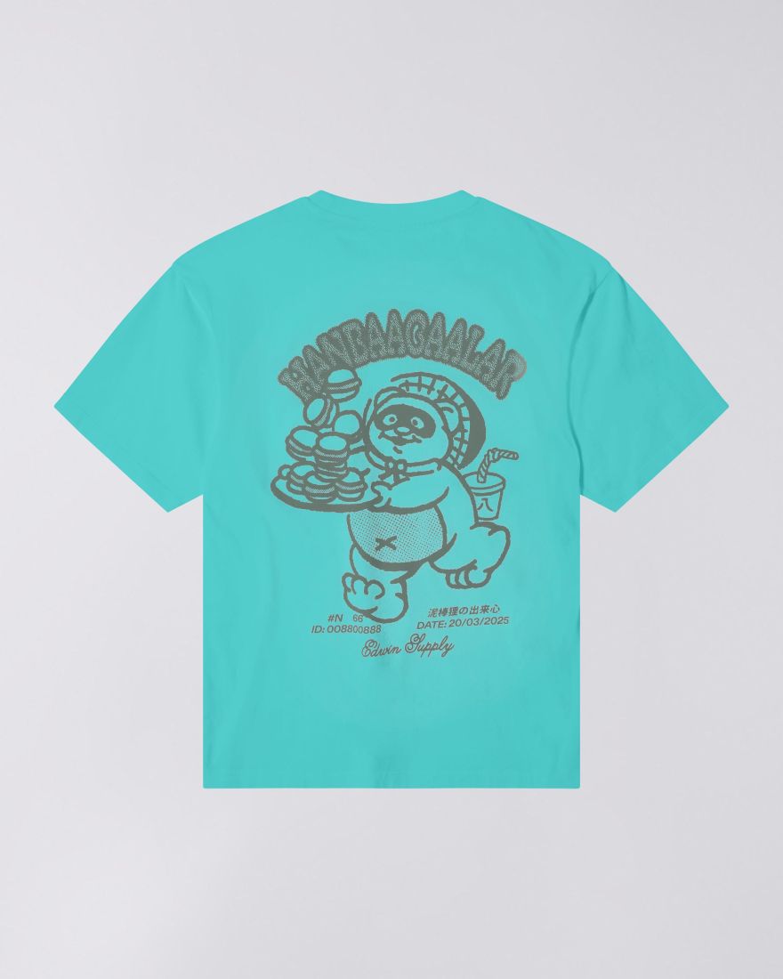 EDWIN Tanuki T-Shirt Baltic