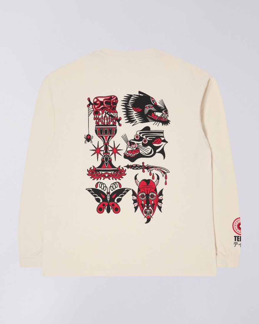 EDWIN Teide Flash T-Shirt LS Garment Washed