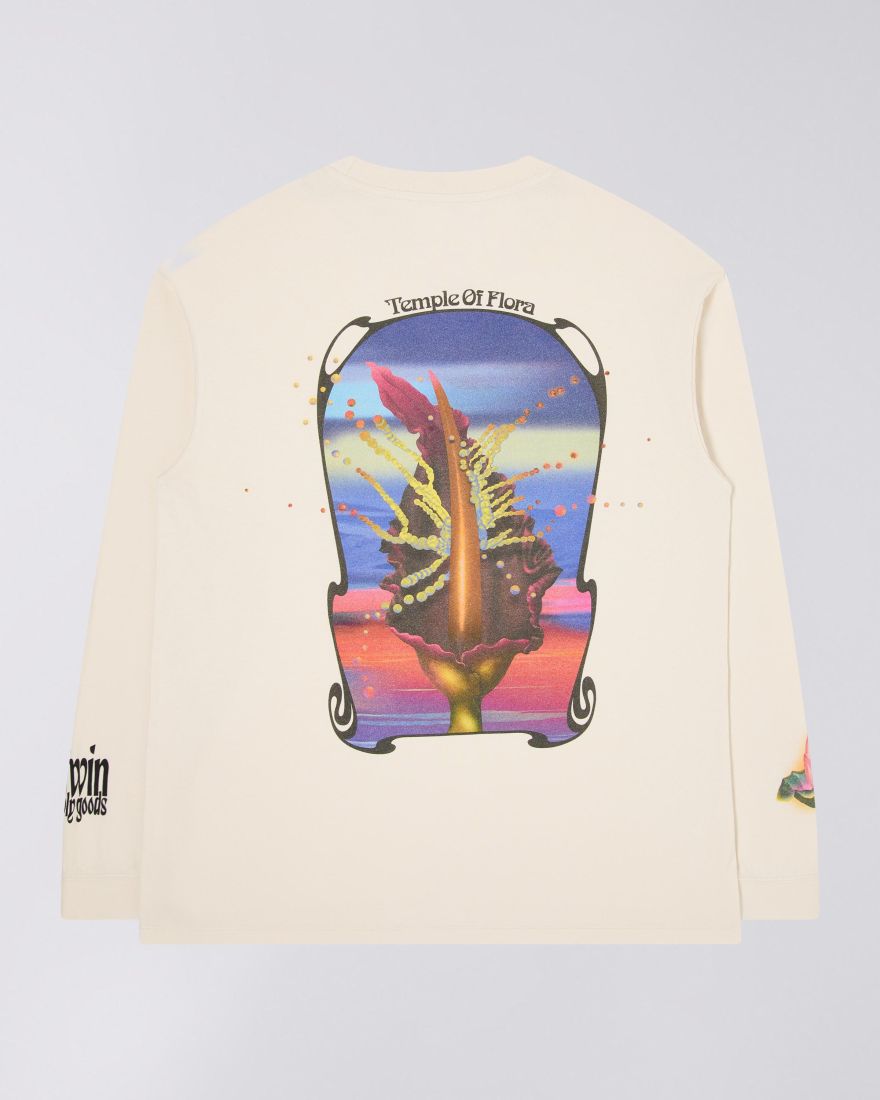 EDWIN Temple Of Flora T-Shirt LS Garment Washed