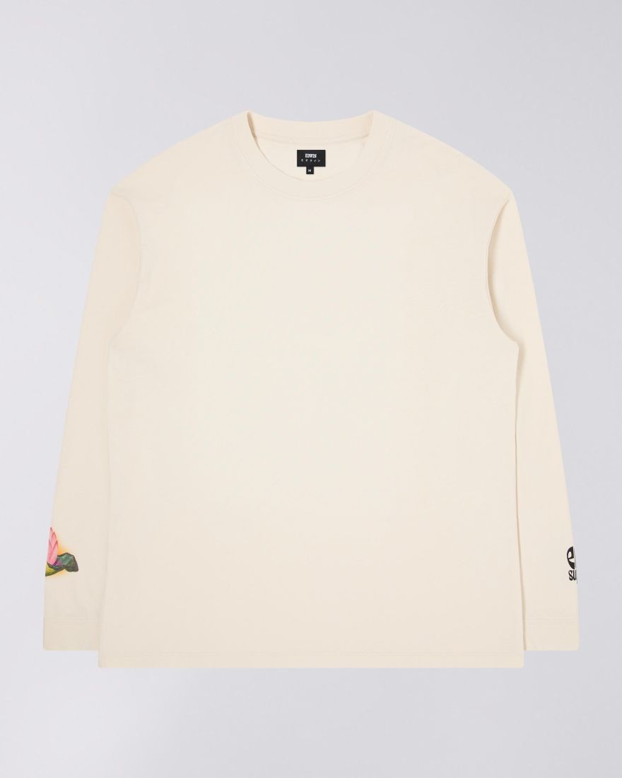 EDWIN Temple Of Flora T-Shirt LS garment washed