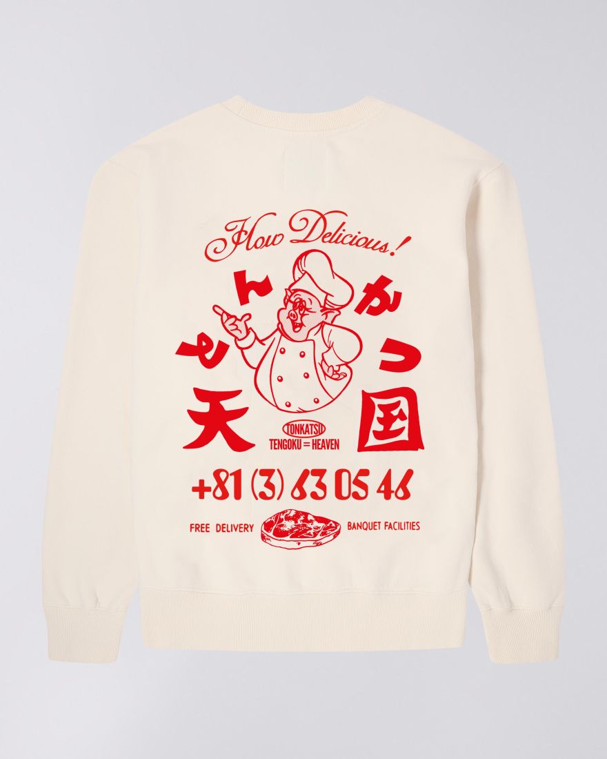 EDWIN Tonkatsu Sweat Whisper White