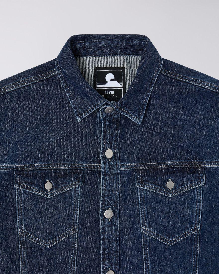 EDWIN Trucker Overshirt Marble Wash