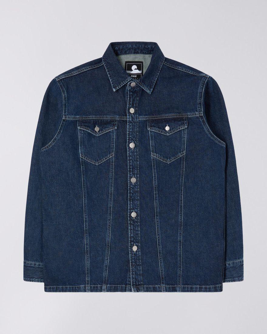 EDWIN Trucker Overshirt marble wash