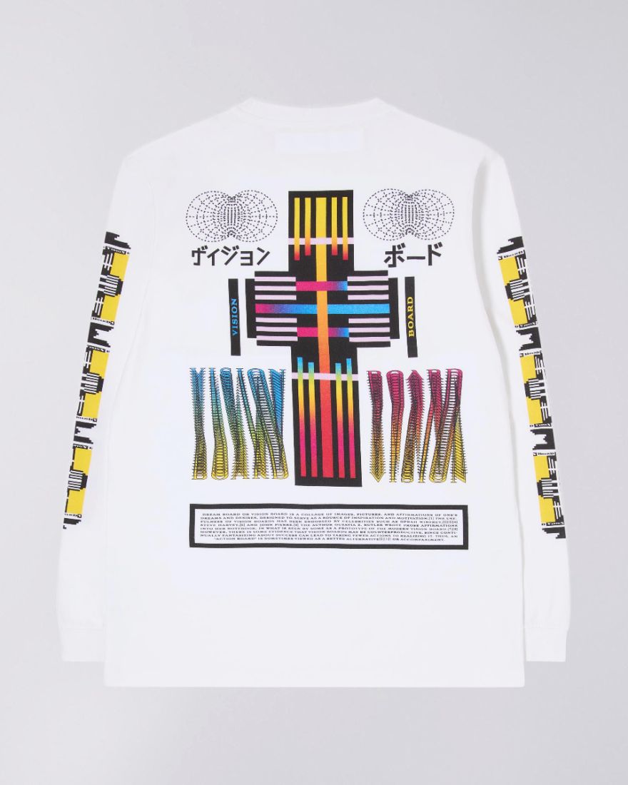 EDWIN Vision Board T-Shirt LS Garment Washed