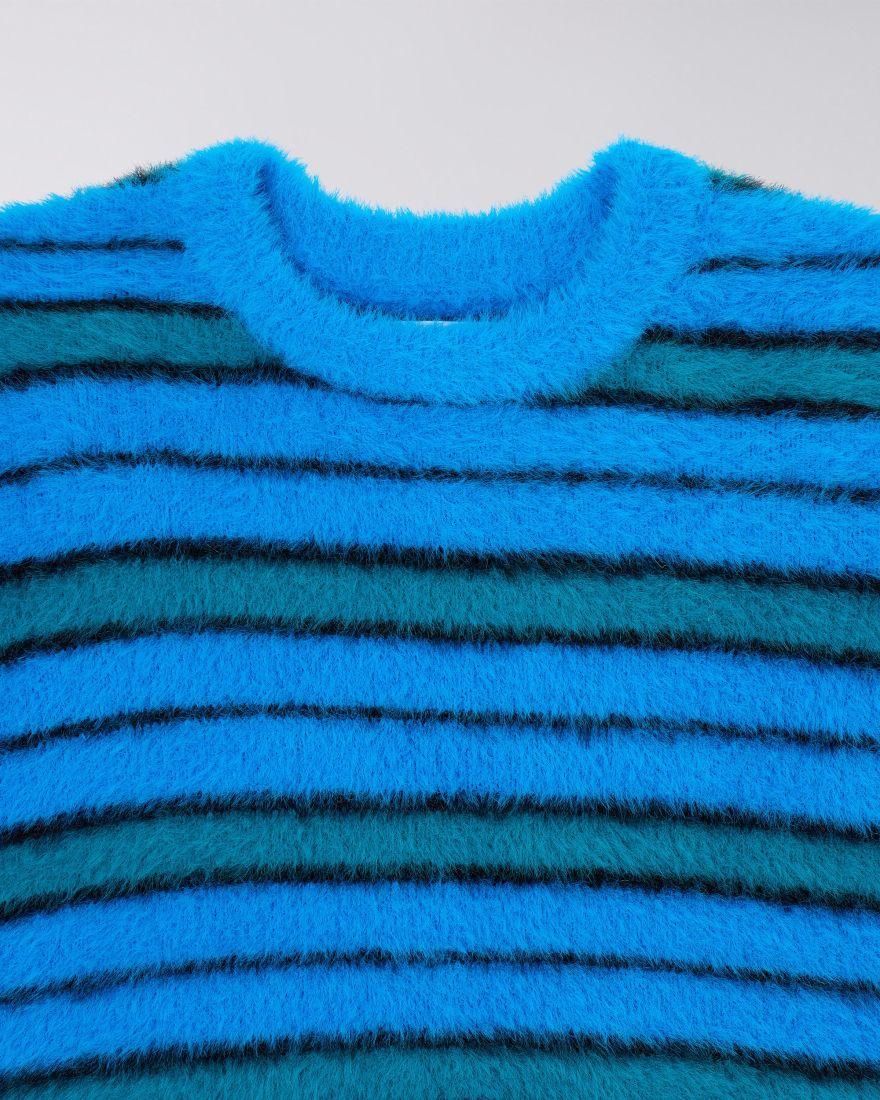 EDWIN W' Gill Striped Sweater Blue / Aqua / Black