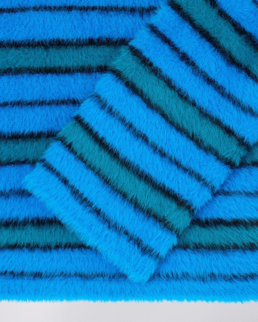 EDWIN W' Gill Striped Sweater Blue / Aqua / Black
